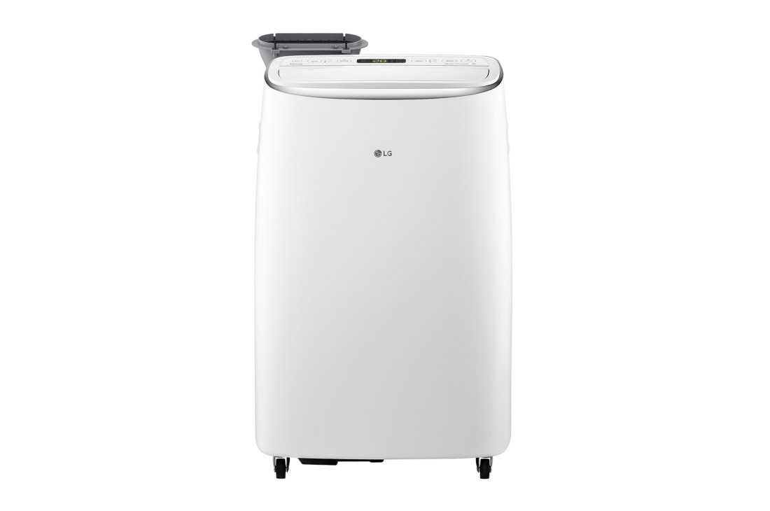 LG Climatiseur portable WiFi intelligent à double inverseur, 11 000 BTU (capacité de refroidissement : 35℃/RV 80%), faible niveau sonore, Avant, PA11WS