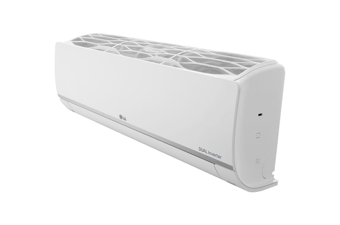LG 6.6kW, DUALCOOL Standard Plus, Climatisation, Dual Inverter HeatPump, design simple et épuré avec affichage caché., Vue en perspective de la partie supérieure, PC24ST, thumbnail 12