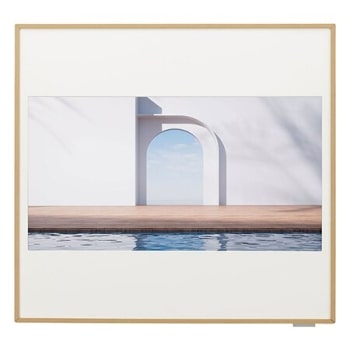 Vooraanzicht van 2.5kW, ARTCOOL Gallery Premium, Climatisation, Dual Inverter HeatPump, climatiseur personnalisable avec cadre LCD A09GA2.NSE1