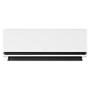 LG Climatiseur 7.0 kW DUALCOOL AI Air Deluxe Single Split, Vue avant d’un climatiseur LG avec l’ailette du bas ouverte, H24S1DA, thumbnail 2