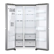 LG 635L capacité | DoorCooling+™ | Distributeur d'eau et de glaçons | Total No Frost | Compresseur Linéare Inverter, vue du tiroir, GSLV70PZTD, thumbnail 8