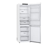 LG 341L capacité| C | DoorCooling+™ | Moist Balance Crisper™ | FRESHConverter™ | Total No Frost | Compresseur Smart Inverter, Vue de gauche, ouvert, GBB61SWGCN1, thumbnail 12