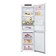 LG 341L capacité| C | DoorCooling+™ | Moist Balance Crisper™ | FRESHConverter™ | Total No Frost | Compresseur Smart Inverter, Vue avant, ouvert, GBB61SWGCN1, thumbnail 2