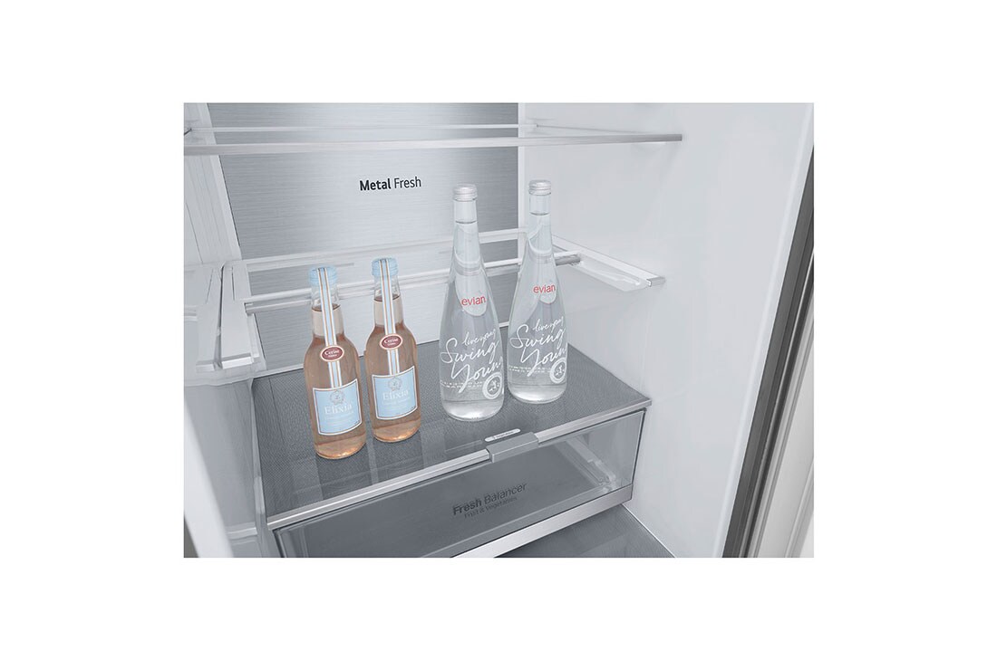 LG Réfrigérateur combiné GBB92MBB3P | 419L capacité | DoorCooling+™ , FoldingShelf, GBB92MBB3P, thumbnail 7