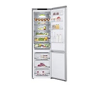 LG Réfrigérateur combiné GBB92MBB3P | 419L capacité | DoorCooling+™ , Front open door with food, GBB92MBB3P, thumbnail 2