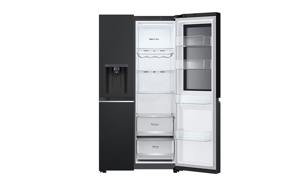 LG Réfrigérateur américain GSGV80EPLD l 635L l InstaView, Front right door open without food, GSGV80EPLD, thumbnail 12