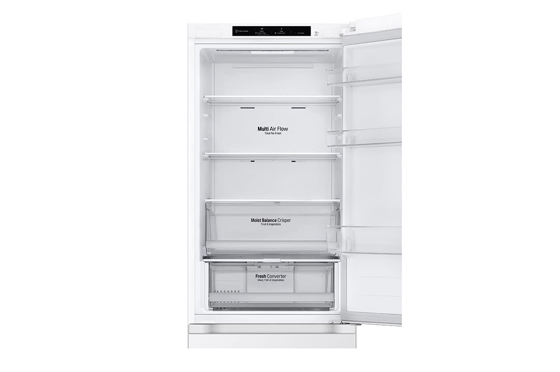 LG Réfrigérateur combiné GBV3100CSW | Capacité 344L | DoorCooling+™ , Nourriture de conduit, GBV3100CSW, thumbnail 7