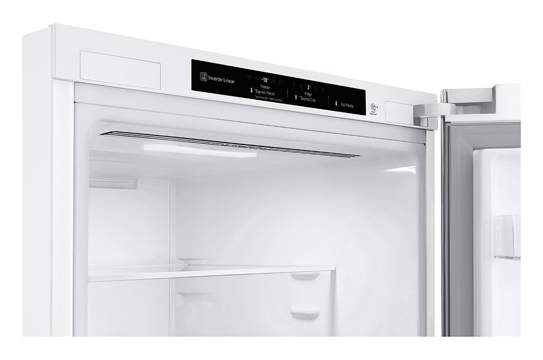 LG Réfrigérateur combiné GBV3100CSW | Capacité 344L | DoorCooling+™ , Tiroir à aliments, GBV3100CSW, thumbnail 9