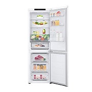 LG Réfrigérateur combiné GBV3100CSW | Capacité 344L | DoorCooling+™ , Vue avant, ouvert, GBV3100CSW, thumbnail 2