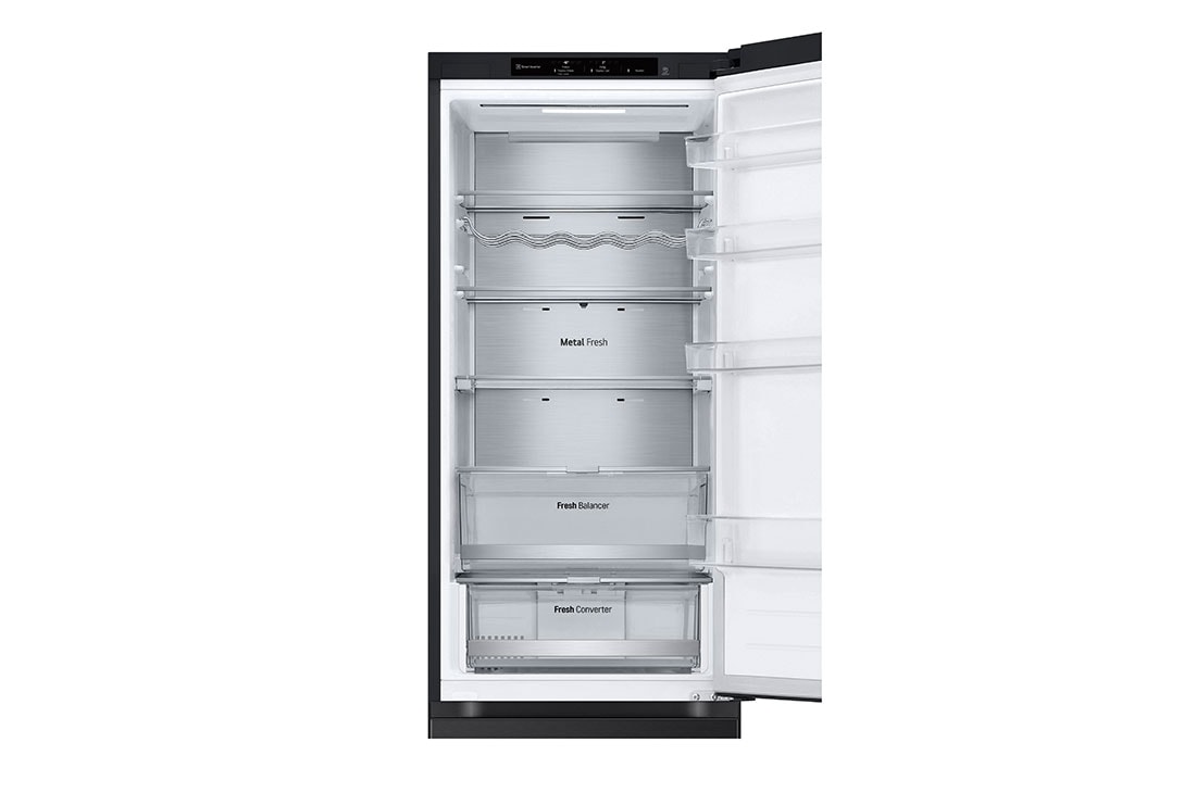 LG Réfrigérateur combiné GBV7280AEV | Capacité 387L | FRESHBalancer™, drawer open without food , GBV7280AEV, thumbnail 6