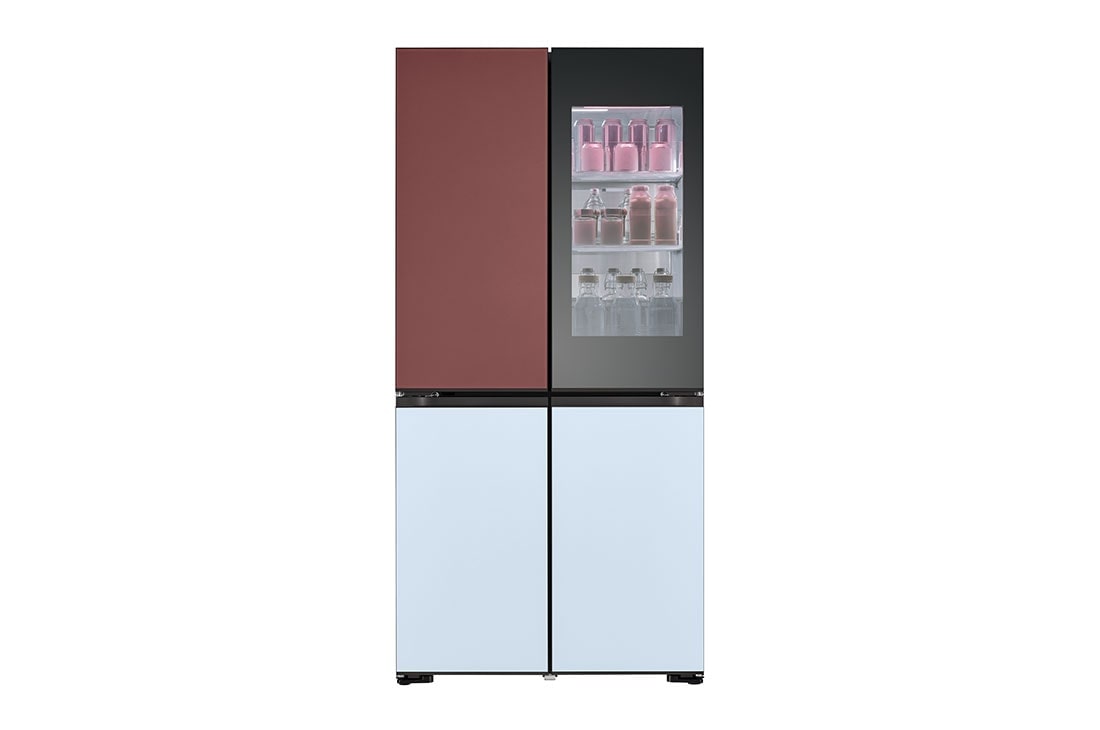 LG Réfrigérateur américain GMV960NNME | 617 L | InstaView™| MoodUP™, front on, GMV960NNME, thumbnail 4