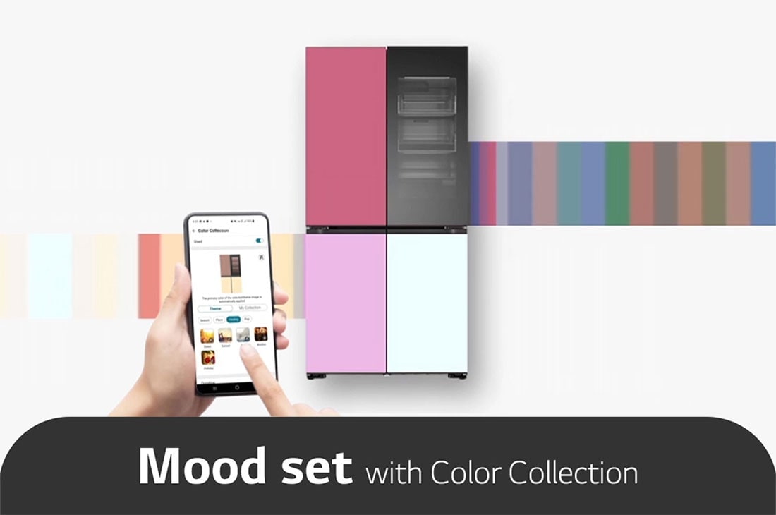 LG Réfrigérateur américain GMV960NNME | 617 L | InstaView™| MoodUP™, mood set, GMV960NNME, thumbnail 15