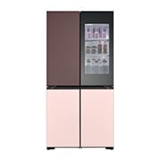 LG Réfrigérateur américain GMV960NNME | 617 L | InstaView™| MoodUP™, front on, GMV960NNME, thumbnail 3