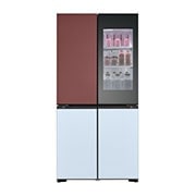 LG Réfrigérateur américain GMV960NNME | 617 L | InstaView™| MoodUP™, front on, GMV960NNME, thumbnail 4
