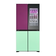 LG Réfrigérateur américain GMV960NNME | 617 L | InstaView™| MoodUP™, front on, GMV960NNME, thumbnail 5
