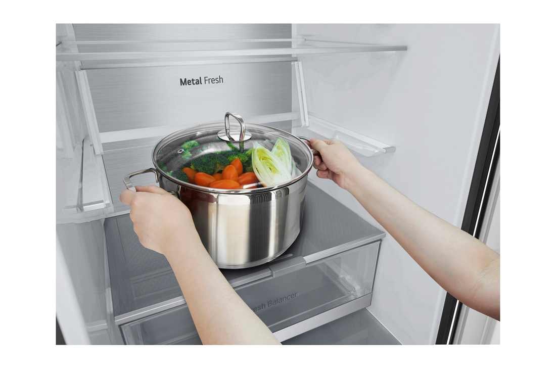 LG Réfrigérateur combiné GBV7280BEV  | 387 L | DoorCooling⁺™ , Nourriture de conduit2, GBV7280BEV, thumbnail 12