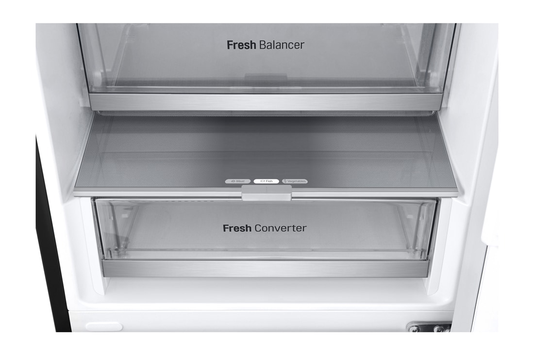 LG Réfrigérateur combiné GBV7280BEV  | 387 L | DoorCooling⁺™ , Tiroir à aliments, GBV7280BEV, thumbnail 14