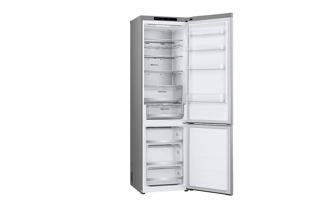 LG Réfrigérateur combiné GBV7280AMB | 387 L | Classe énergétique A, Vue de gauche, ouvert, GBV7280AMB, thumbnail 12