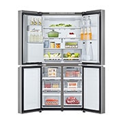 LG Réfrigérateur américain GML860PYFE |506L | Linear Cooling™, Vue avant ouvert (Rempli de nourriture), GML860PYFE, thumbnail 2