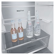 LG Réfrigérateur combiné GBV7280BPY |387L | FRESHBalancer™, Clayette pliable (clayette pliée à moitié), GBV7280BPY, thumbnail 5