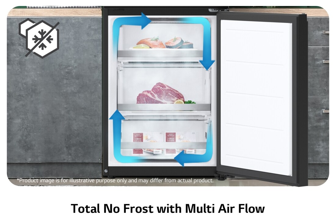 LG Réfrigérateur combiné GBV7280BPY |387L | FRESHBalancer™, Total No Frost avec le Multi Air Flow, GBV7280BPY, thumbnail 13