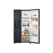 LG Réfrigérateur américain GSLC40PYPE | 638 L | Linear Cooling™, Avant droit ouvert Aliments, GSLC40PYPE, thumbnail 8