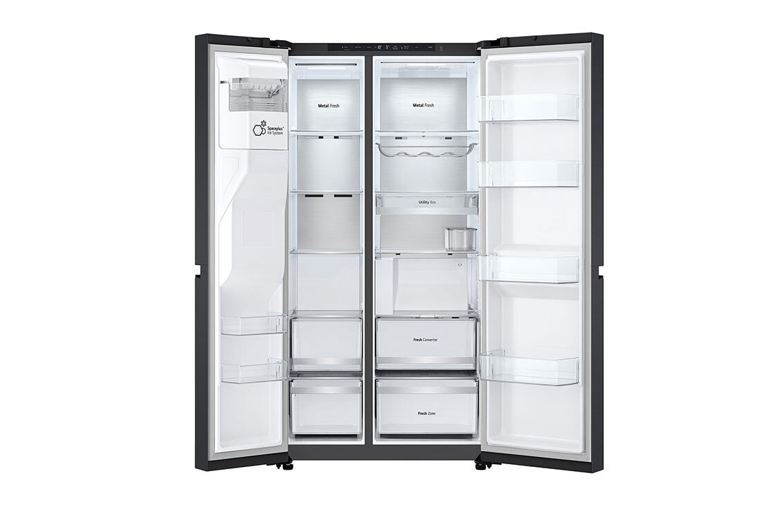 LG Réfrigérateur américain GSLE81PYBD <br>| 628L | DoorCooling+™, Avant ouvert, GSLE81PYBD, thumbnail 3