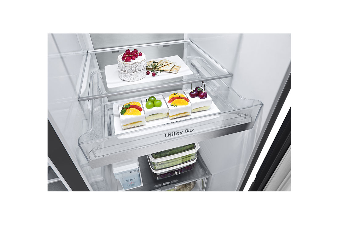 LG Réfrigérateur américain GSXE81EVBD | 628 L | Door-In-Door™ , GSXE81EVBD, thumbnail 7