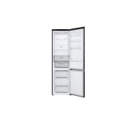 LG 387L Réfrigérateur combiné GBV22NCBEP Noir | Door Cooling | Smart Diagnosis| Fresh Converter , Front double door open without food, GBV22NCBEP, thumbnail 3