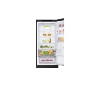 LG 387L Réfrigérateur combiné GBV22NCBEP Noir | Door Cooling | Smart Diagnosis| Fresh Converter , top door zoom view with food, GBV22NCBEP, thumbnail 10