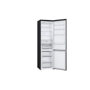 LG 387L Réfrigérateur combiné GBV22NCBEP Noir | Door Cooling | Smart Diagnosis| Fresh Converter , side view without food, GBV22NCBEP, thumbnail 15