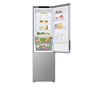 LG 387L Réfrigérateur et congélateur GBV22NCCPY Argent | DoorCooling+™ | FRESHConverter™ | Compresseur Smart Inverter ™ , Top door open with food, GBV22NCCPY, thumbnail 13