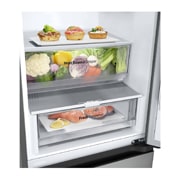LG 344L Réfrigérateur combiné GBV3100APY Argent Prime | LinearCooling™ | DoorCooling+™ | Compresseur Linéaire Inverter, Conduite (sans nourriture, porte ouverte), GBV3100APY, thumbnail 4