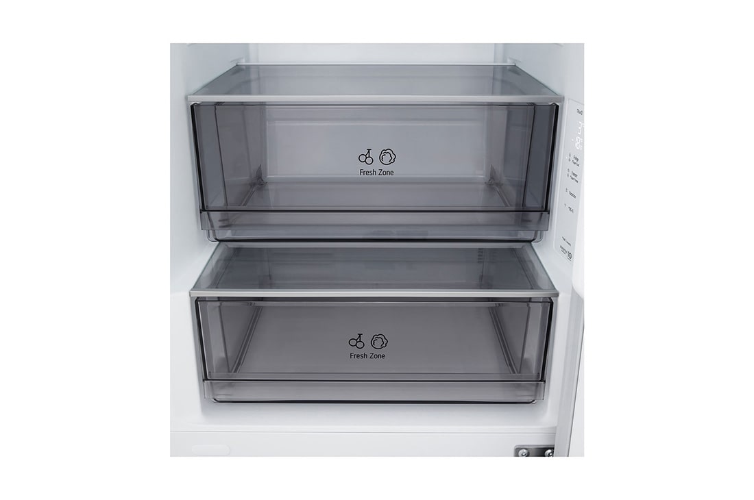 LG Réfrigérateur combiné | NatureFRESH™ | DoorCooling+™ | LinearCooling™ | LG BE, detail view, GBBSJ1CCSW, thumbnail 9