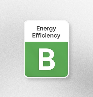 Logo de la classe énergétique B.