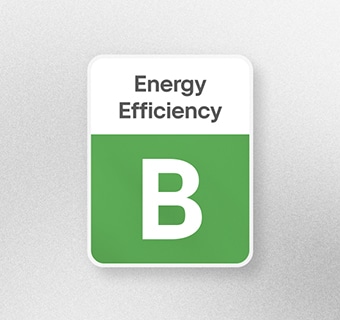 Logo de la classe énergétique B.