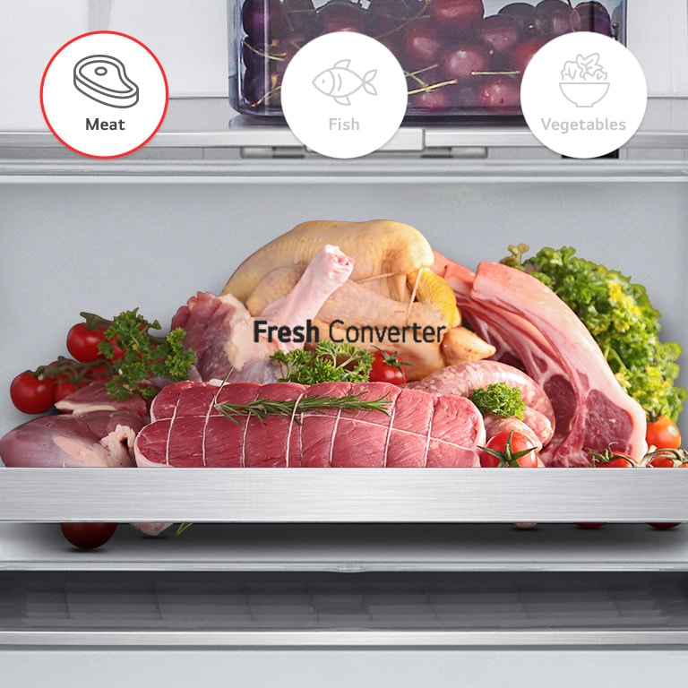 présentation du fonctionnement de la fonctionnalité de LG fresh converter.