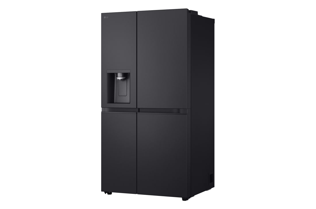 LG 623L Réfrigérateur américain noir  | ThinQ™ | Uvnano™ | FRESH Converter™, vue latérale droite, GSLE91EVAB, thumbnail 9
