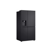 LG 623L Réfrigérateur américain noir  | ThinQ™ | Uvnano™ | FRESH Converter™, vue latérale gauche, GSLE91EVAB, thumbnail 8