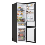 LG Réfrigérateur combiné Noir | Nature FRESH™ | DoorCooling+™ | LinearCooling+™ | LG BE, left side open, GBBS322BEV, thumbnail 7