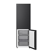 LG Réfrigérateur combiné Noir | NatureFRESH™ | DoorCooling+™ | LinearCooling+™ | LG BE, bottom open view, GBBS312CEV, thumbnail 8