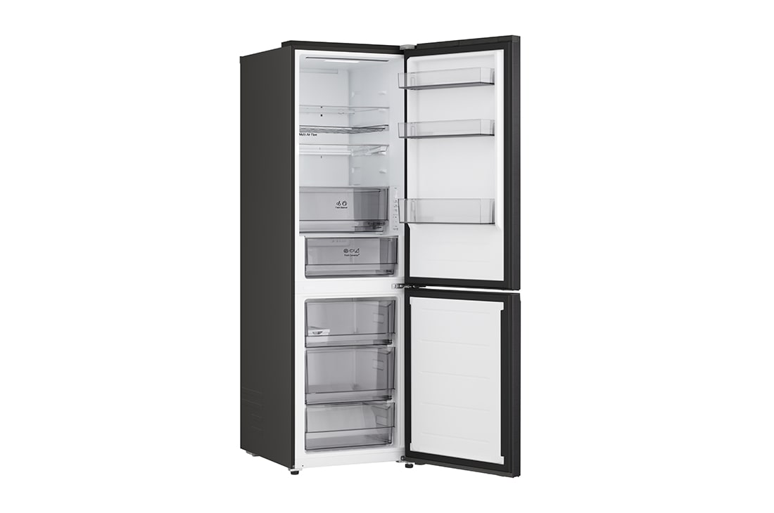 LG Réfrigérateur combiné Noir | Nature FRESH™ | DoorCooling+™ | LinearCooling+™ | LG BE, right side open , GBBS312AEV, thumbnail 10