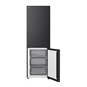 LG Réfrigérateur combiné Noir | Nature FRESH™ | DoorCooling+™ | LinearCooling+™ | LG BE, bottom open view, GBBS312AEV, thumbnail 8