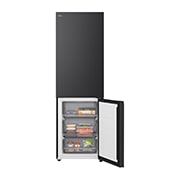 LG Réfrigérateur combiné Noir | Nature FRESH™ | DoorCooling+™ | LinearCooling+™ | LG BE, bottom open view, GBBS312AEV, thumbnail 9