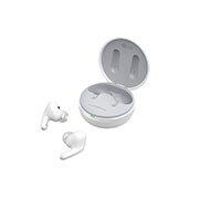 LG TONE Free DFP5W – Active Noise Cancellation amélioré, Écouteurs Bluetooth True Wireless, Le socle est ouvert dans un angle latéral de 15 degrés et les deux côtés des écouteurs sont placés devant lui., TONE-DFP5W, thumbnail 14