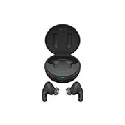LG TONE Free DFP9 – Plug and Wireless, Écouteurs Bluetooth UVnano True Wireless, Une vue de dessus du socle s'affiche et les deux côtés des écouteurs sont placés devant lui., TONE-DFP9, thumbnail 15