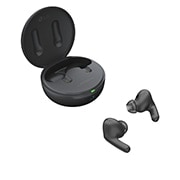 LG TONE Free DFP8 –Active Noise Cancellation amélioré, Écouteurs Bluetooth True Wireless, Le socle est ouvert dans un angle latéral de 15&nbsp;degrés et les deux côtés des écouteurs sont placés devant lui., TONE-DFP8, thumbnail 12