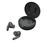 LG TONE Free DFP8 –Active Noise Cancellation amélioré, Écouteurs Bluetooth True Wireless, Le socle est ouvert dans un angle latéral de 15&nbsp;degrés et les deux côtés des écouteurs sont placés devant lui., TONE-DFP8, thumbnail 14