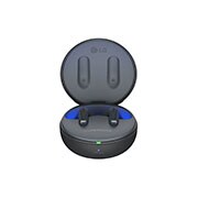 LG TONE Free T60, Le couvercle du boîtier est ouvert et montre de la lumière sortant de l’intérieur des écouteurs., TONE-DT60Q, thumbnail 2
