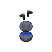 LG TONE Free T60, Les écouteurs flottent dans les airs, au-dessus du boîtier ouvert, avec la lumière allumée., TONE-DT60Q, thumbnail 13